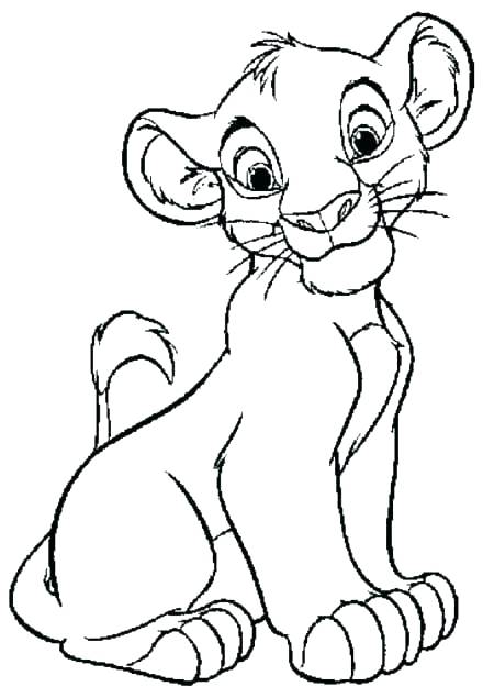 440x635 Baby Lion Coloring Pages Coloring Page Baby Lion Coloring Pages