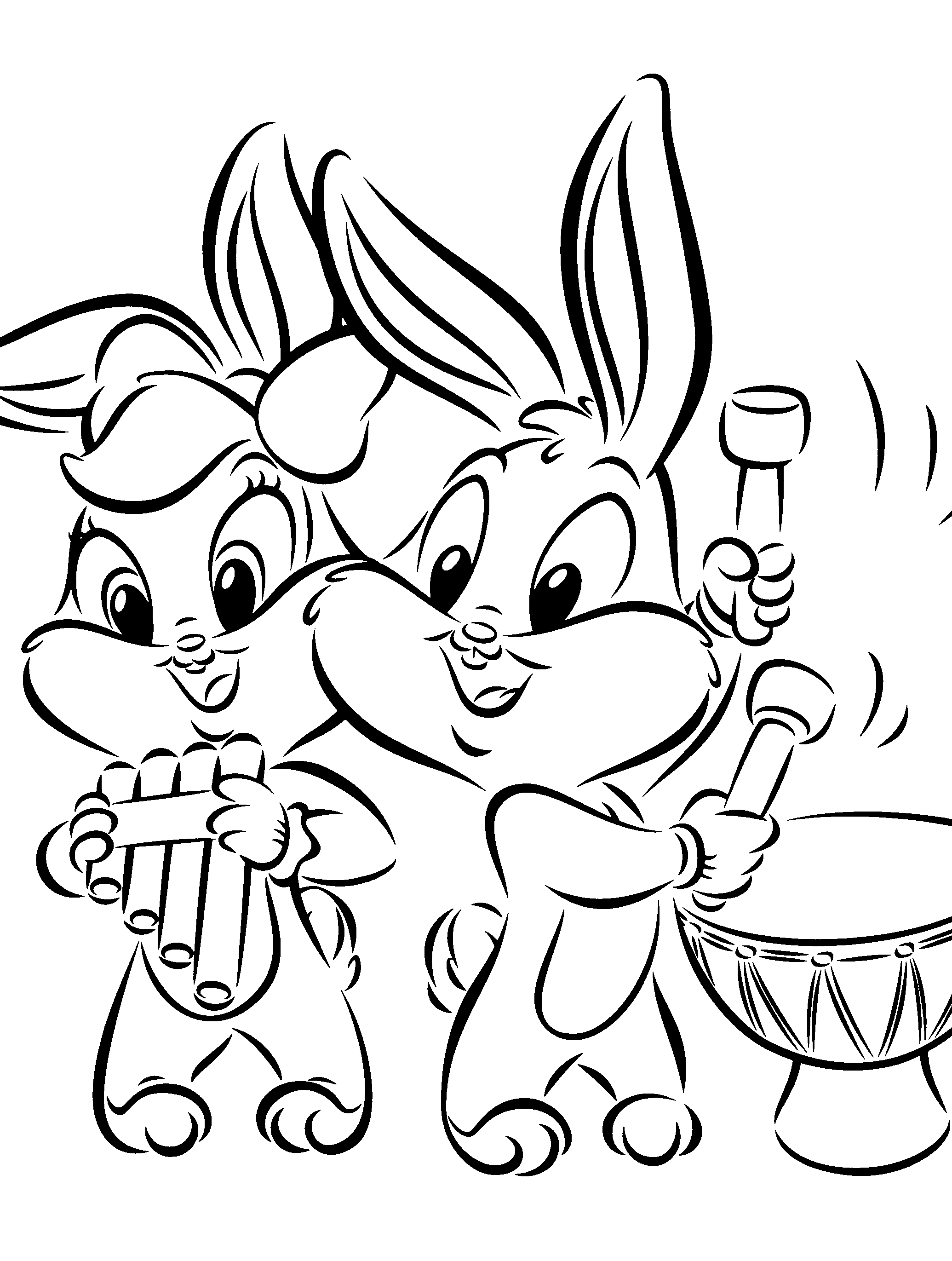 2070x2741 Fresh Baby Looney Tunes With All Charcters Coloring Pages