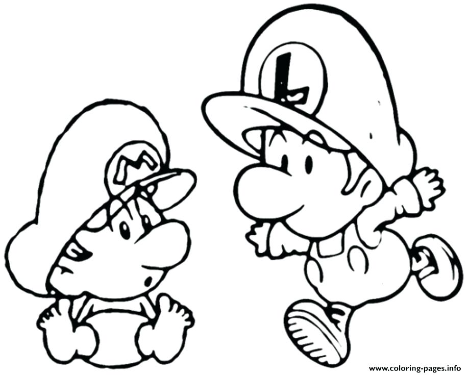 919x735 Baby Luigi Coloring Pages Coloring Pages Baby Mario And Luigi