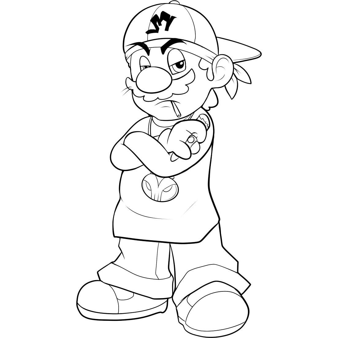 Baby Mario Coloring Pages