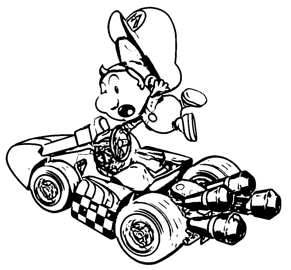 1021x949 Baby Mario Coloring Pages Wagashiya