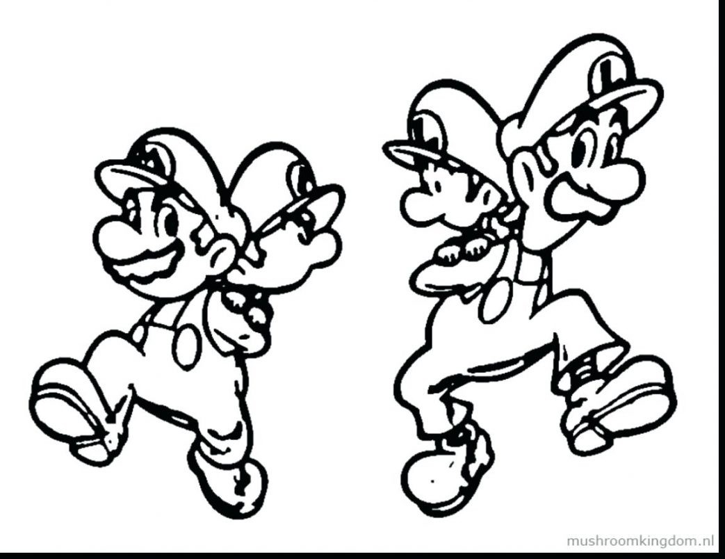 1043x804 Mario Characters Coloring Pages Fresh Baby Mario Coloring Pages