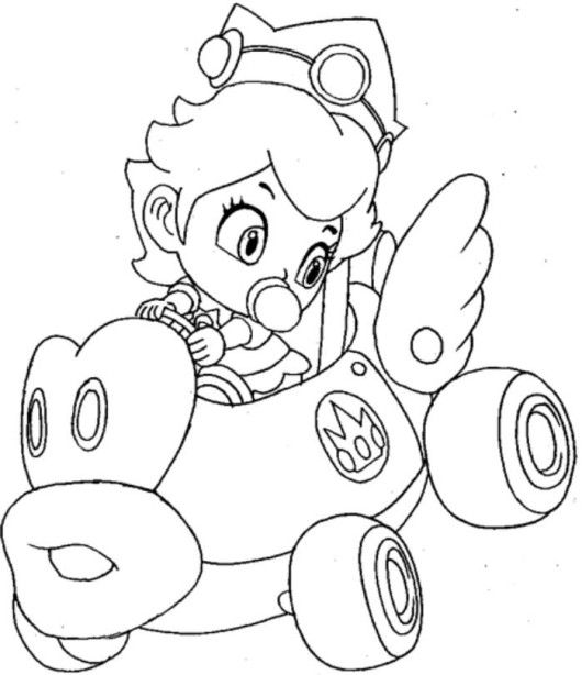 530x614 Baby Mario And Luigi Coloring Pages
