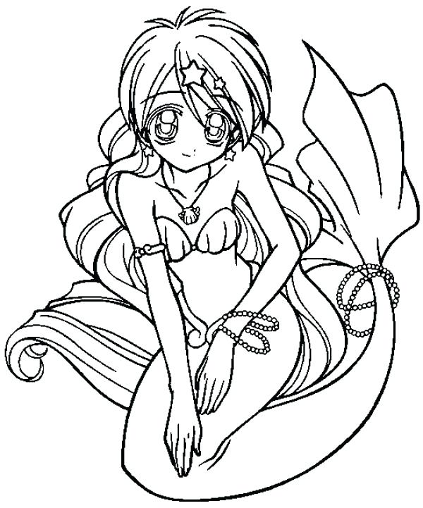 Baby Mermaid Coloring Pages