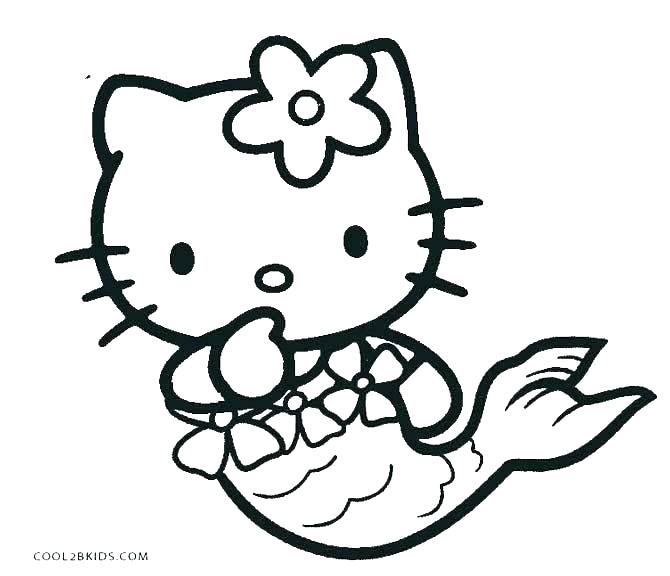 670x576 Cute Mermaid Coloring Pages Kitty Coloring Page Cute Mermaid