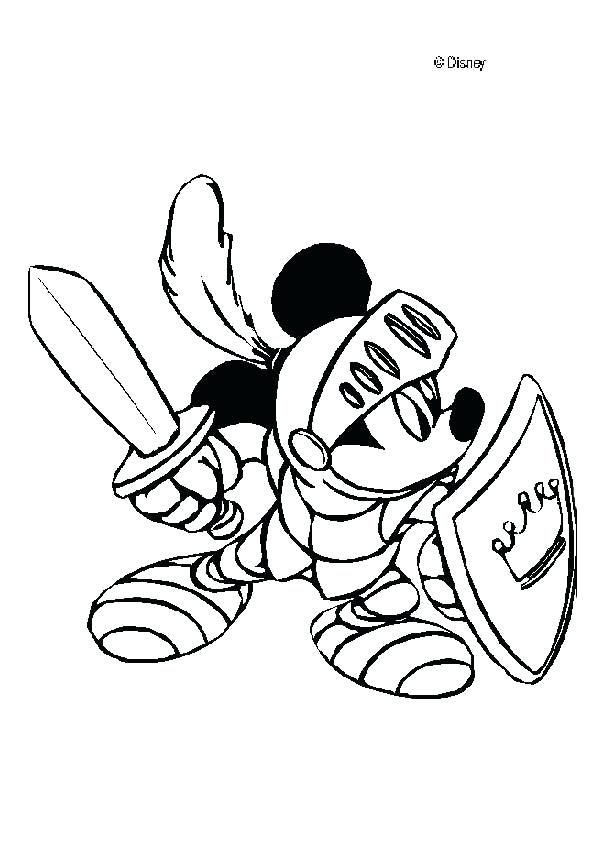 601x850 Mickey Color Pages