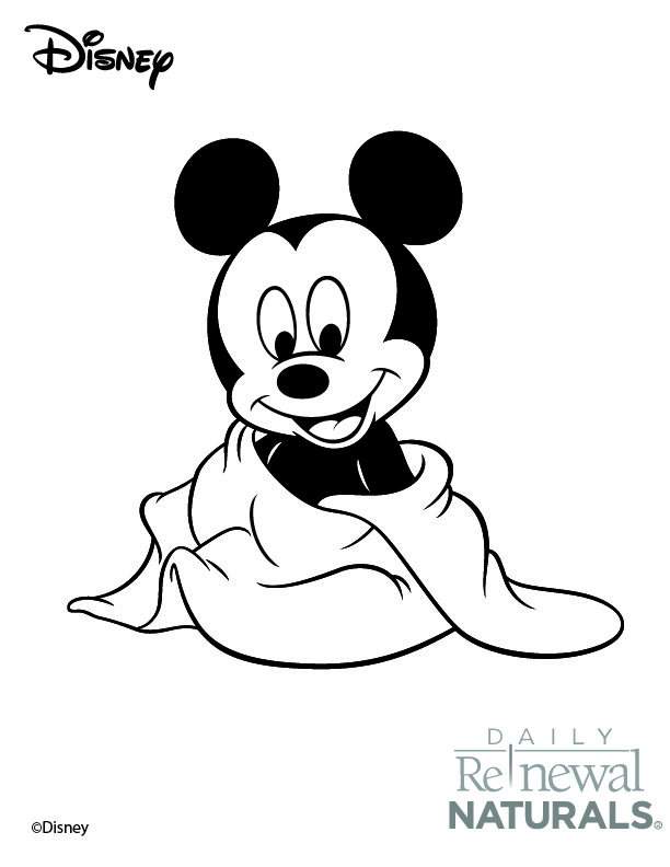 612x792 Baby Mickey Mouse Coloring
