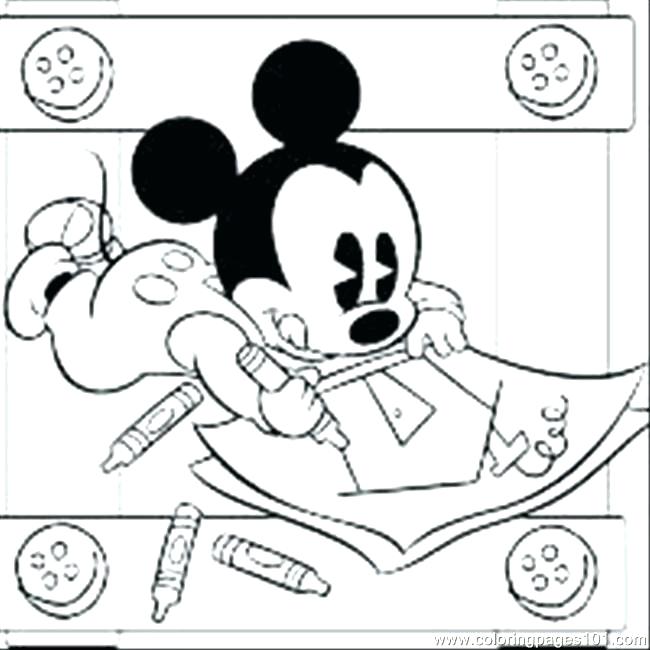 650x650 Pluto Coloring Page Mickey Coloring Pages Baby Mickey Coloring