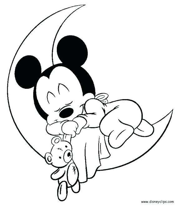564x659 Baby Mickey Coloring Pages Baby Mickey Coloring Pages Cute Baby
