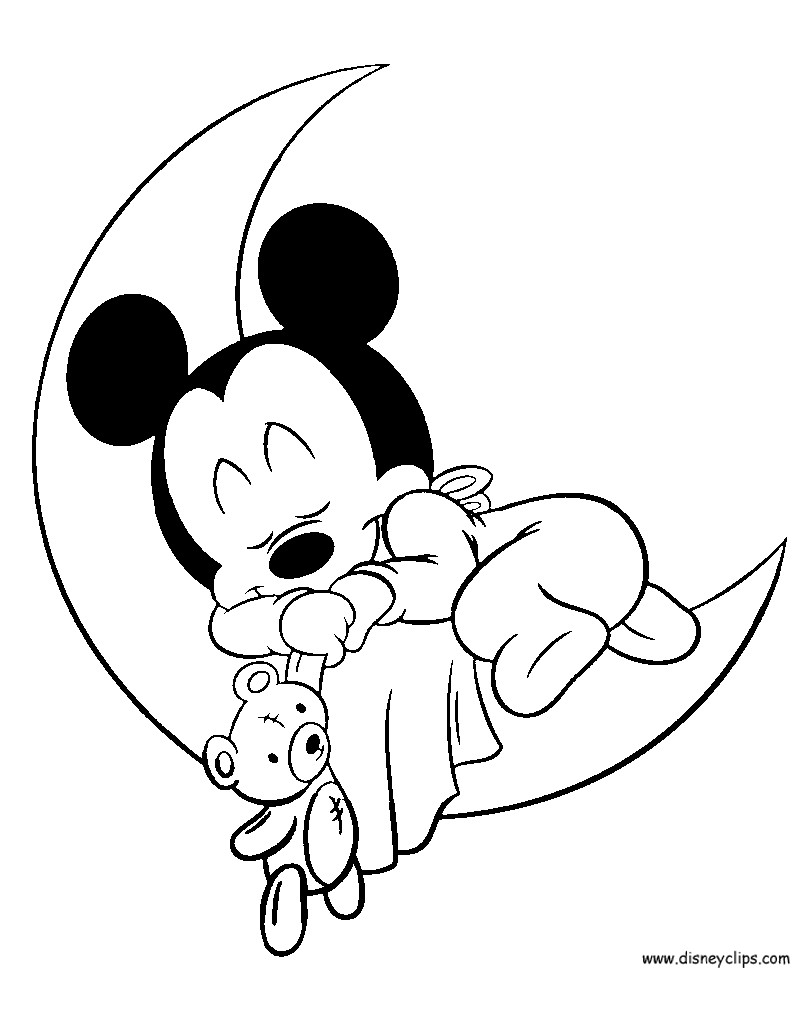 800x1022 Baby Mickey Mouse Coloring Pages Get Bubbles