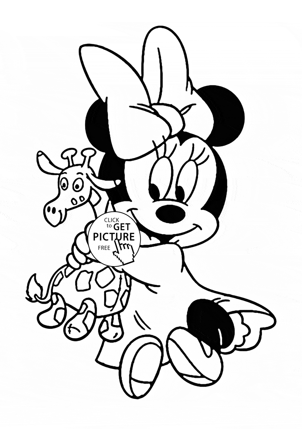 Baby Minnie And Mickey Mouse Coloring Pages