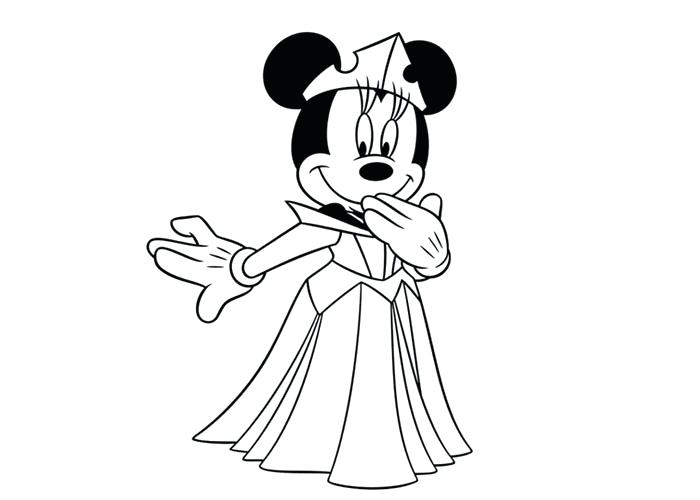 700x500 Minnie Coloring Pages Mouse Coloring Page Barbie Princess Pages