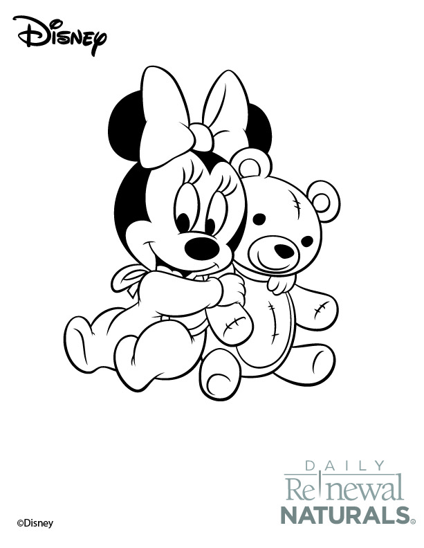 613x792 Baby Minnie Mouse Coloring Pages