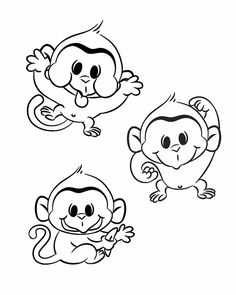 236x295 Free Printable Monkey Coloring Page Cj 1st Birthday