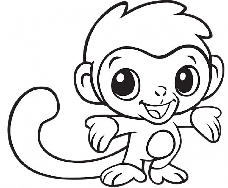 960x793 Baby Monkey Coloring Pages Get This Ba Monkey Coloring Pages 31960
