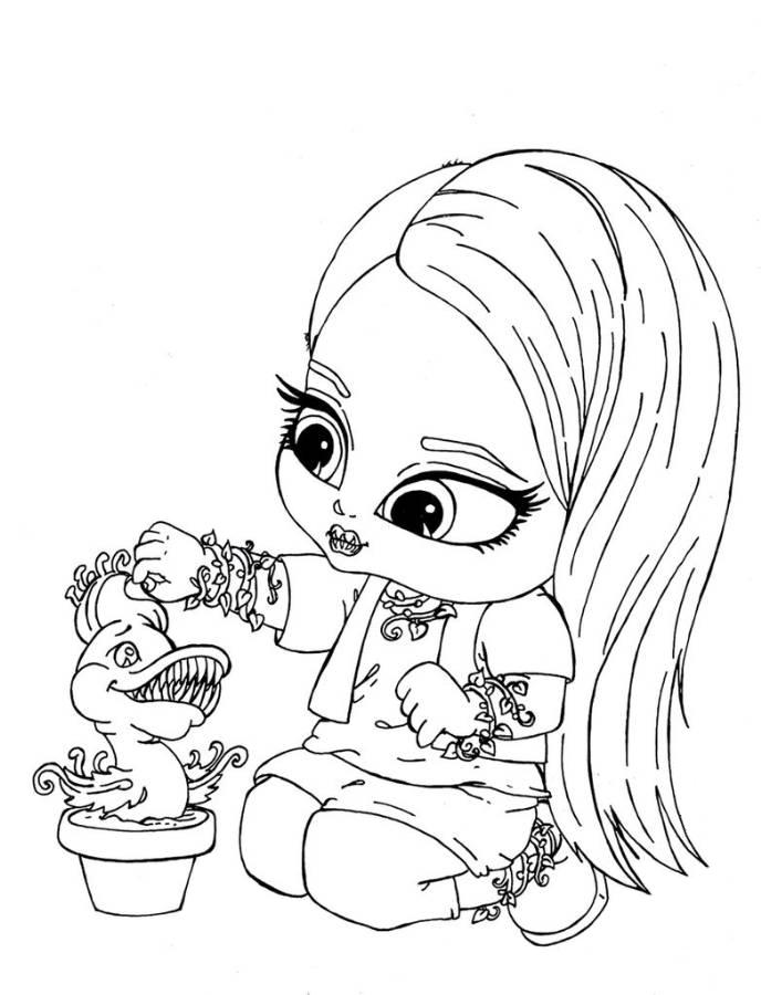 688x900 Baby Monster High Coloring Pages Monster High Coloring Page