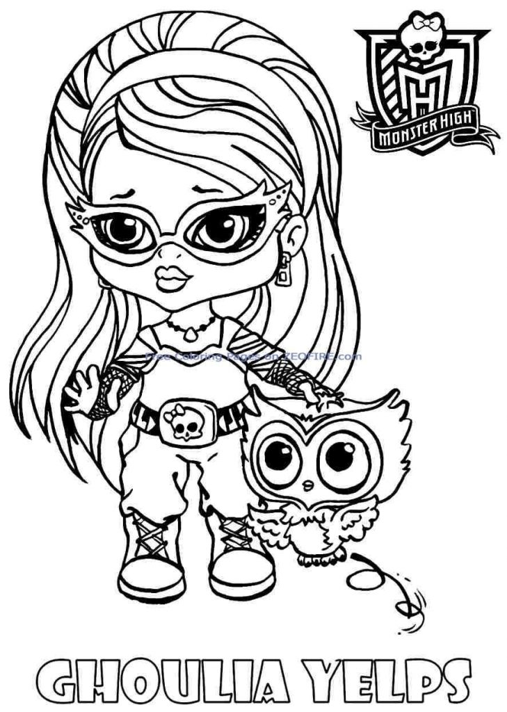 729x1024 Wonderful Baby Monster High Coloring Pages 45