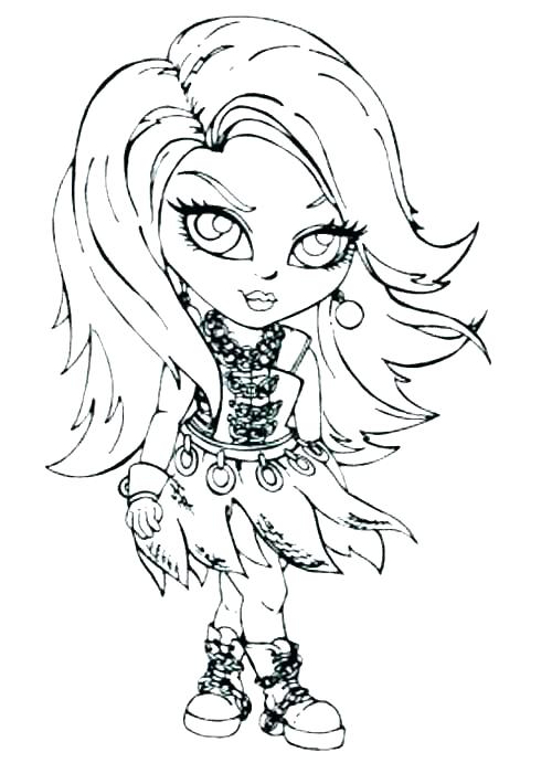 500x691 Baby Monster High Coloring Pages Monster High Coloring Pages