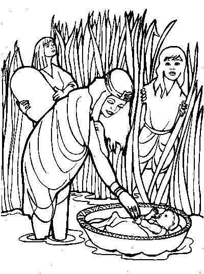 400x536 Baby Moses Coloring Page Tapestry Of Grace Year 1