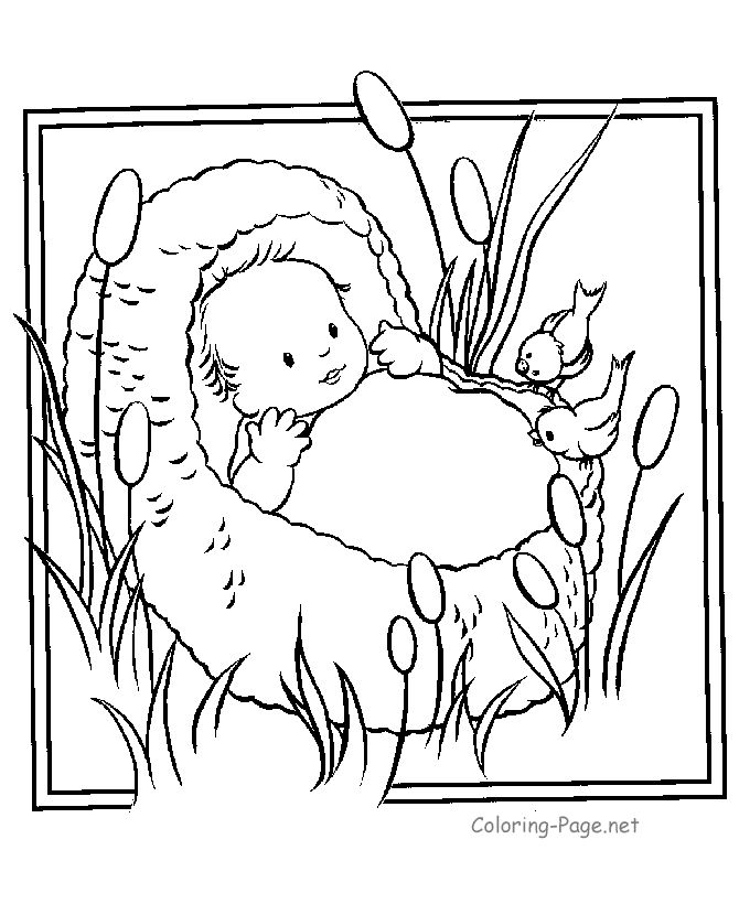 670x820 Baby Moses Coloring Page 25 Unique Ba Moses Ideas On Ba