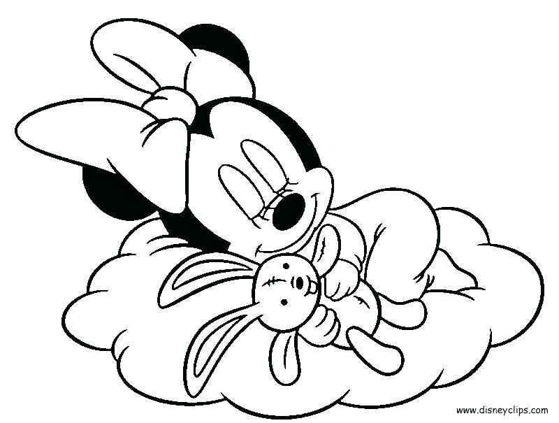 800x605 Minnie Mouse Baby Coloring Pages Baby Coloring Pages Baby Coloring