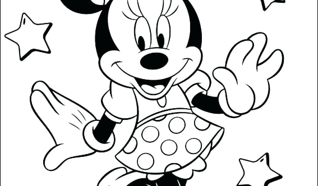 1024x600 Minnie Mouse Coloring Pages Online