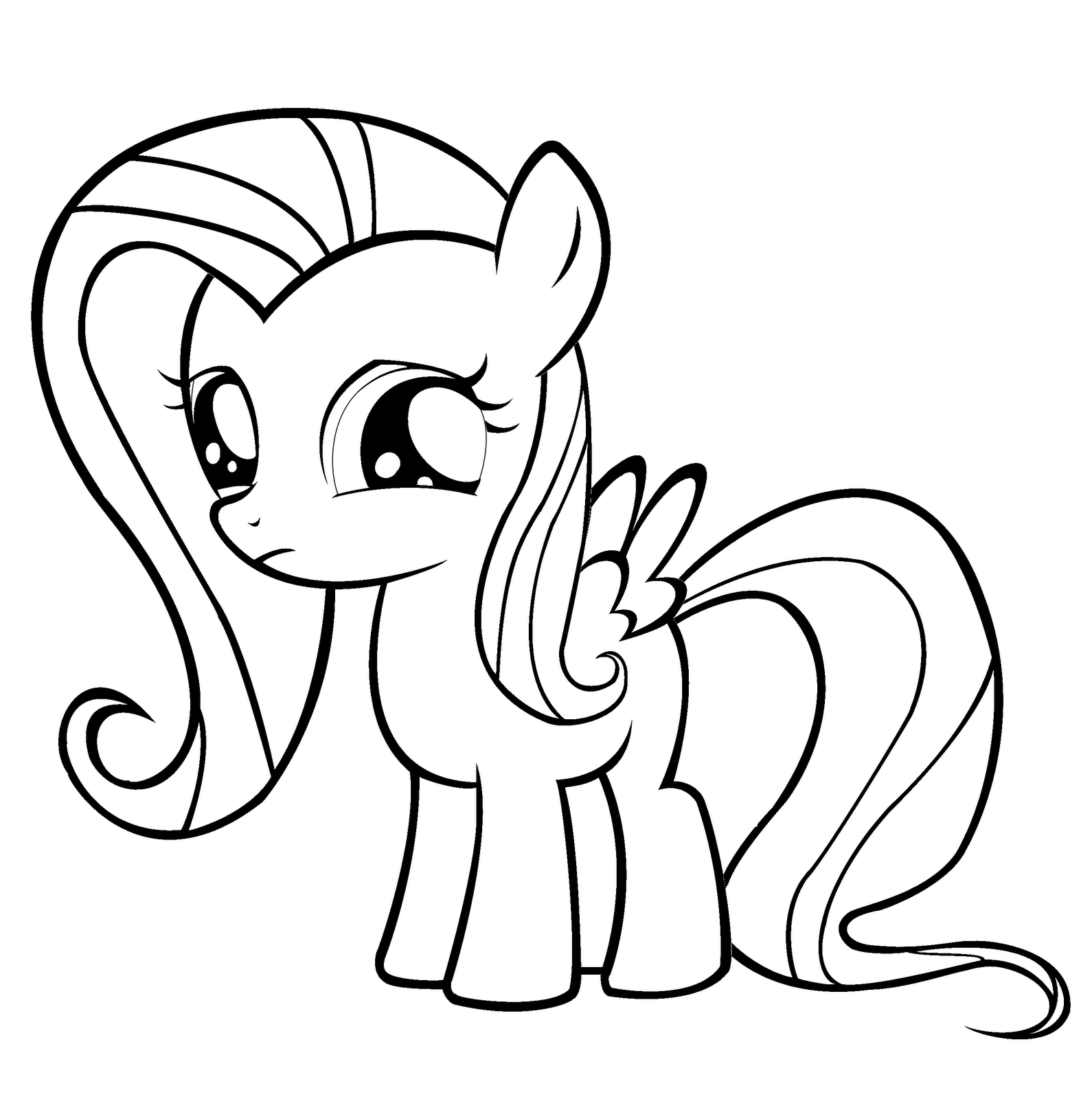 1590x1600 My Little Pony Fluttershy Coloring Pages