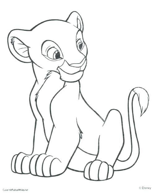 Baby Nala Coloring Pages