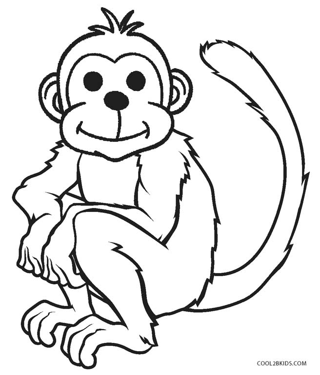 656x770 Merry Monkey Coloring Pages For Adults Toddlers Chinese New Year