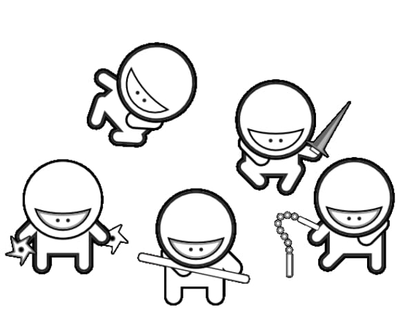 587x469 Baby Ninja Turtle Coloring Pages