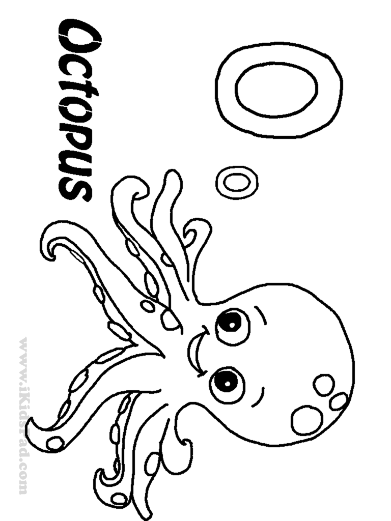 768x1024 Octopus Coloring Pages Print By Octopus Coloring Page On With Hd