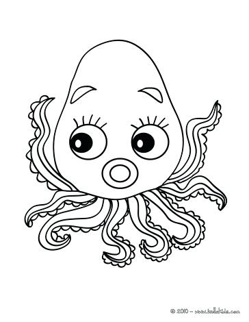 364x470 Octopus Coloring Pages Realistic Octopus Coloring Page Baby