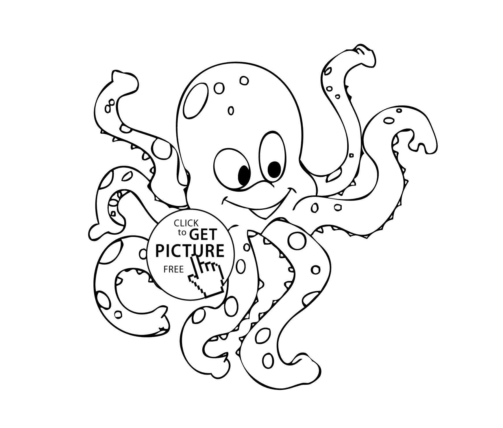 1740x1483 New Clipart Baby Octopus Coloring Page