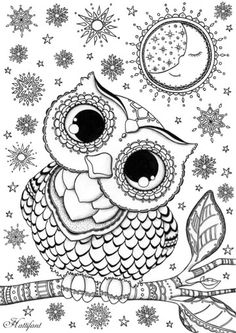 Baby Owl Coloring Pages
