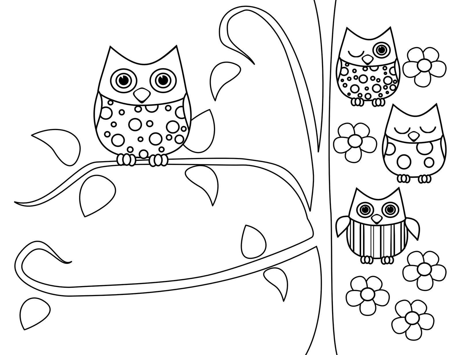 1600x1236 Baby Owls Coloring Sheets Coloring Sheets