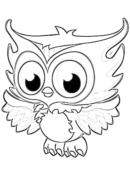 546x737 Baby Owl Coloring Pages