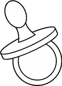 217x300 Baby Pacifier Coloring Pages Baby Shower