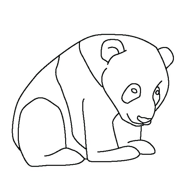 600x600 Panda Coloring Page Little Baby Panda Coloring Page Free Baby