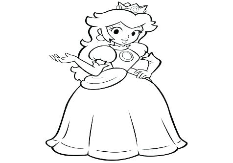 476x333 Peach Coloring Page Baby Princess Peach Coloring Pages Page