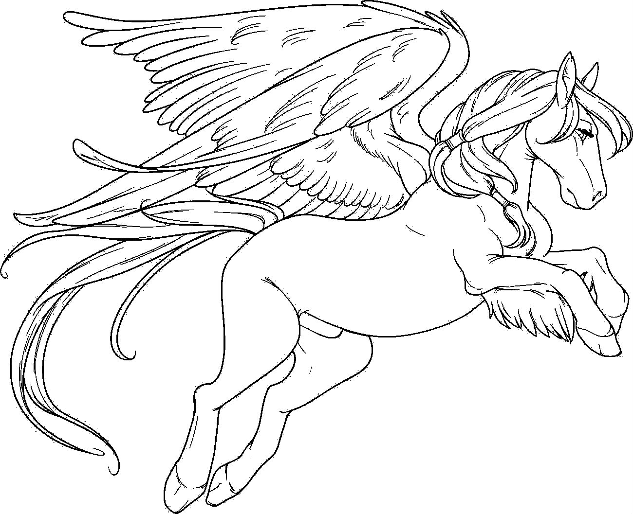 1300x1057 Winsome Design Pegasus Coloring Pages To Print For Adults Pony