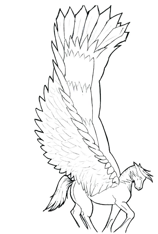 600x890 Galaxy Pegasus Coloring Pages Kids Waving His Wings Page Sleeping