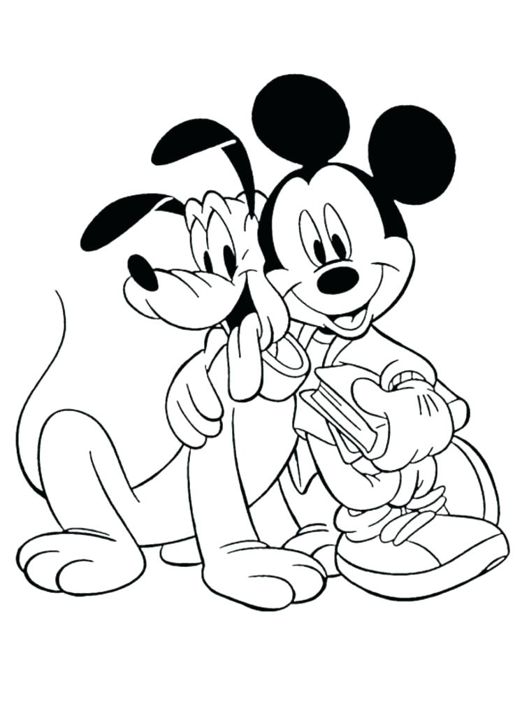 757x1024 Baby Pluto Coloring Pages