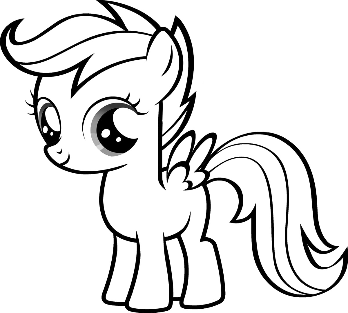 1200x1080 My Little Pony Baby Coloring Pages
