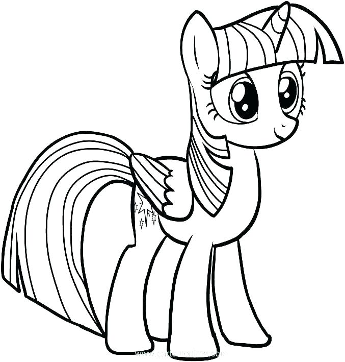 677x709 Pony Coloring Pages