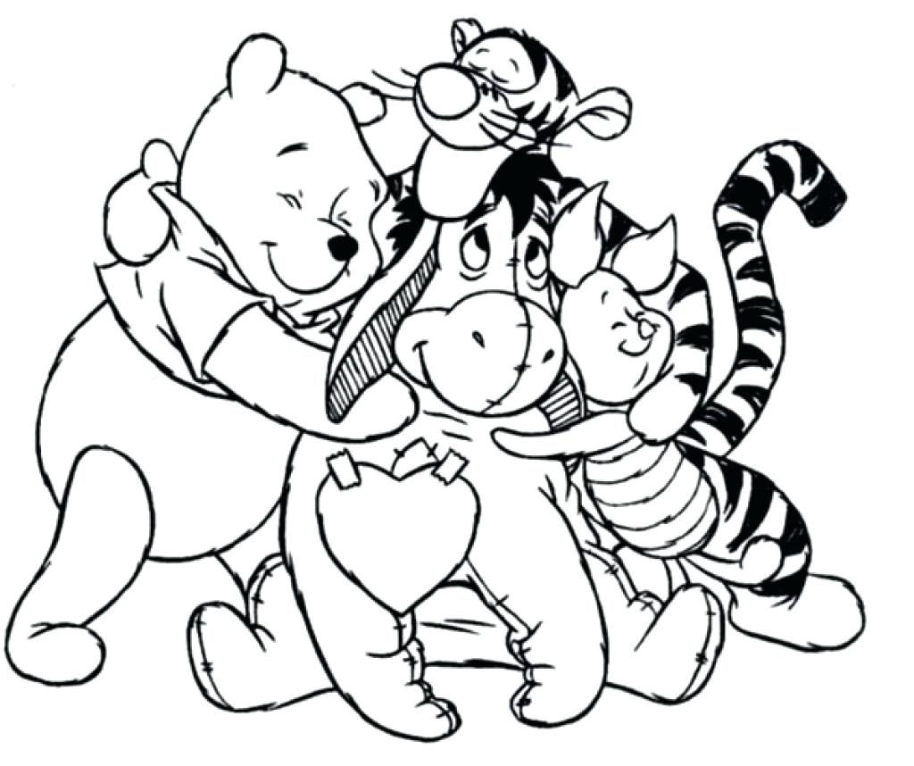 1024x858 Coloring Pages ~ Pooh Coloring Pages Adorable Bear Thanksgiving