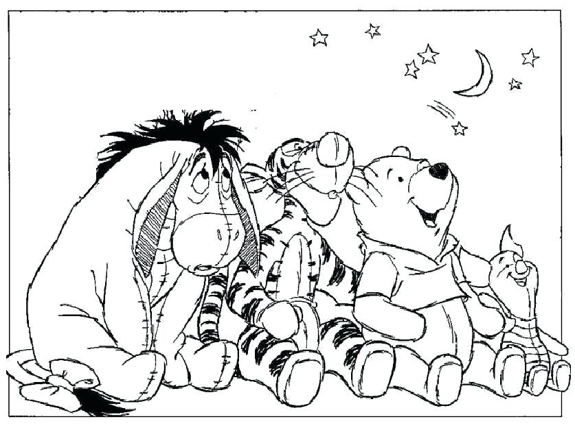 837x627 Baby Pooh Bear Coloring Pages The Pooh Free Coloring Pages Cute