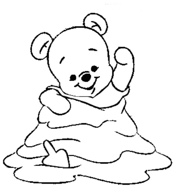 Baby Pooh Coloring Pages