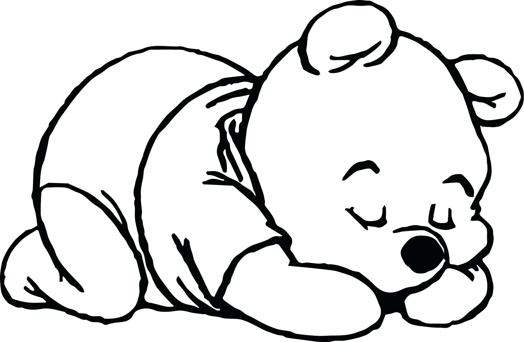 1764x1153 Coloring Pages ~ Pooh Coloring Pages Sleep Baby Page Cute Bear