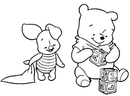 550x407 Baby Pooh Coloring Pages Baby The Pooh Coloring Pages Baby Baby