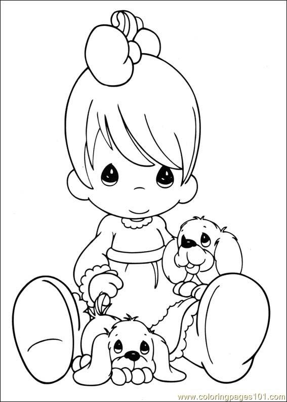 567x794 Precious Moments Baby Girl Coloring Pages